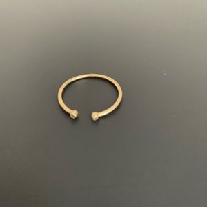 Mejuri open diamond ring 14k yellow gold size 9